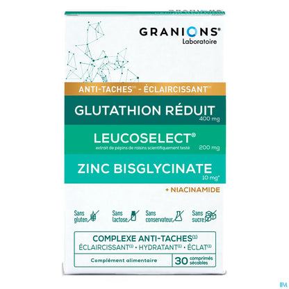 Complexe Anti-Tâches Eclaircissant Éclat et Hydratant 30 Comprimés