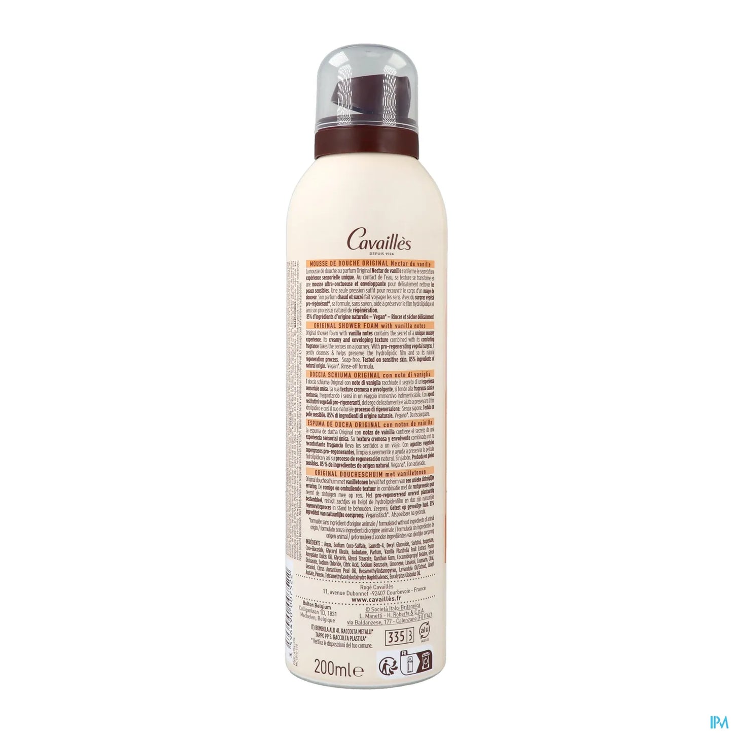 Rogé Cavaillès Schiuma doccia nettare di vaniglia 200ml