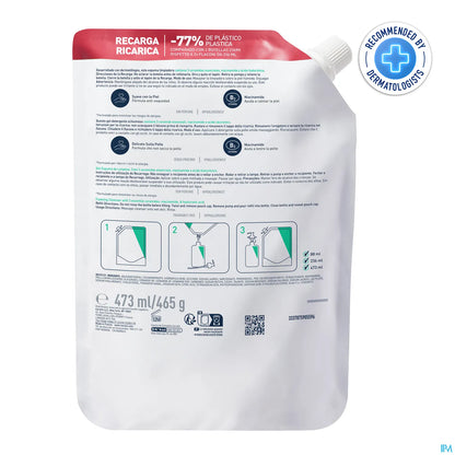 Gel Moussant Nettoyant Recharge 473ml Peau Normale à Grasse