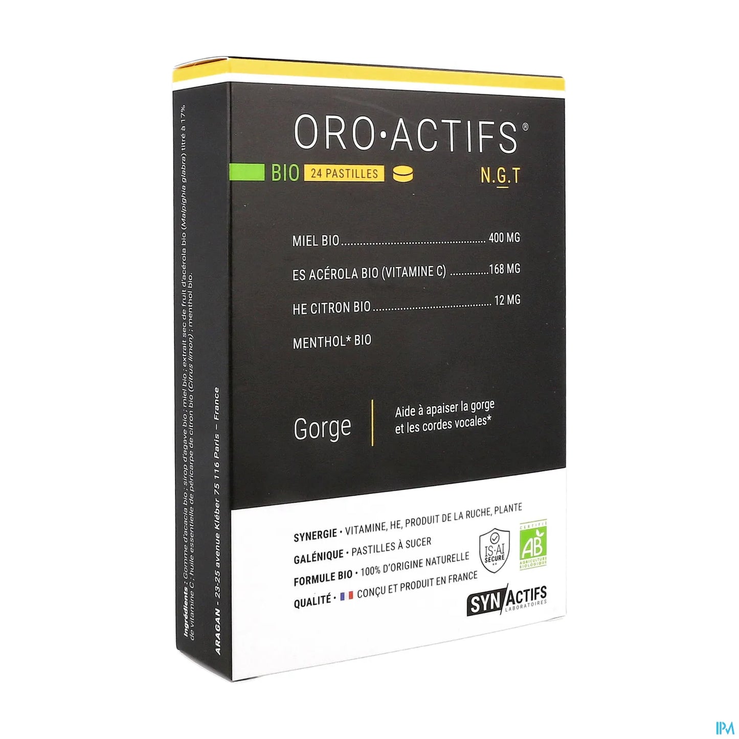 Synactifs OroActifs Bio 24 Pastilles
