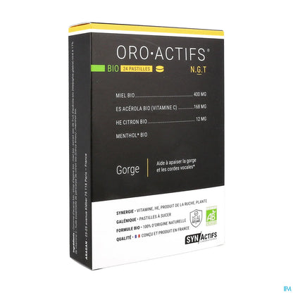 Synactifs OroActifs Bio 24 Pastilles