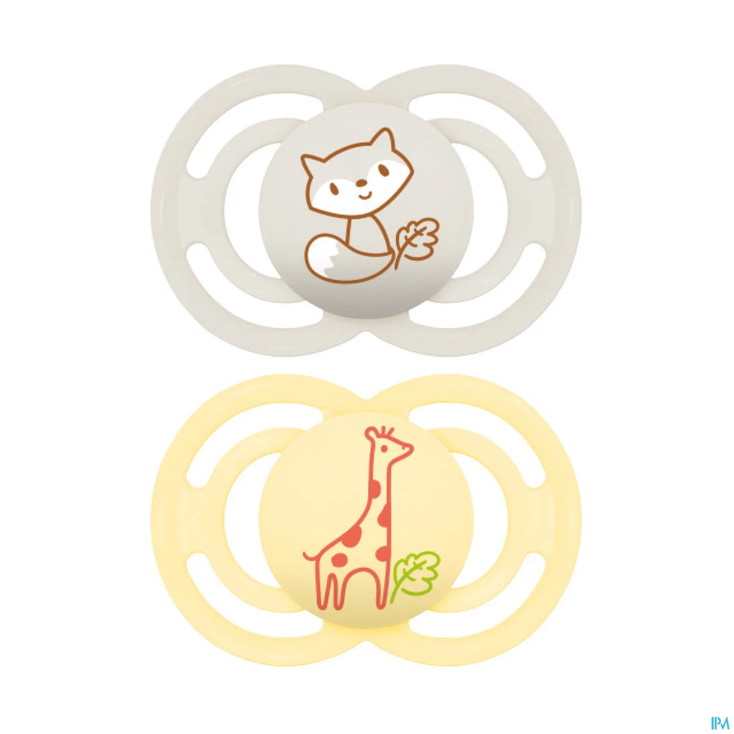 Perfect Sucettes Silicone +6 Mois Lot de 2 Animaux