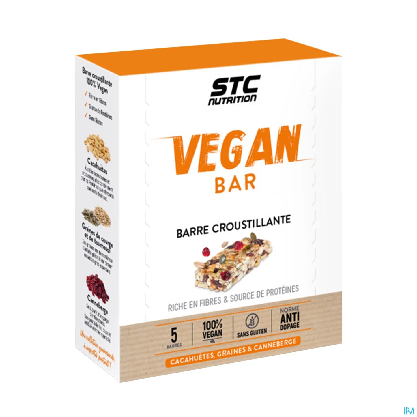 Barretta croccante vegana, confezione da 5 x 35 g