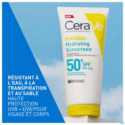 CeraVe Lait Solaire Hydratant Invisible SPF50+ 177 mL