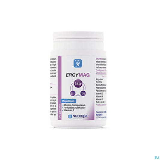Ergymag Magnésium Vitamines B Zinc 45 Capsules