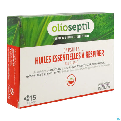 Ineldea Olioseptil Huiles Essentielles à Respirer 15 Capsules