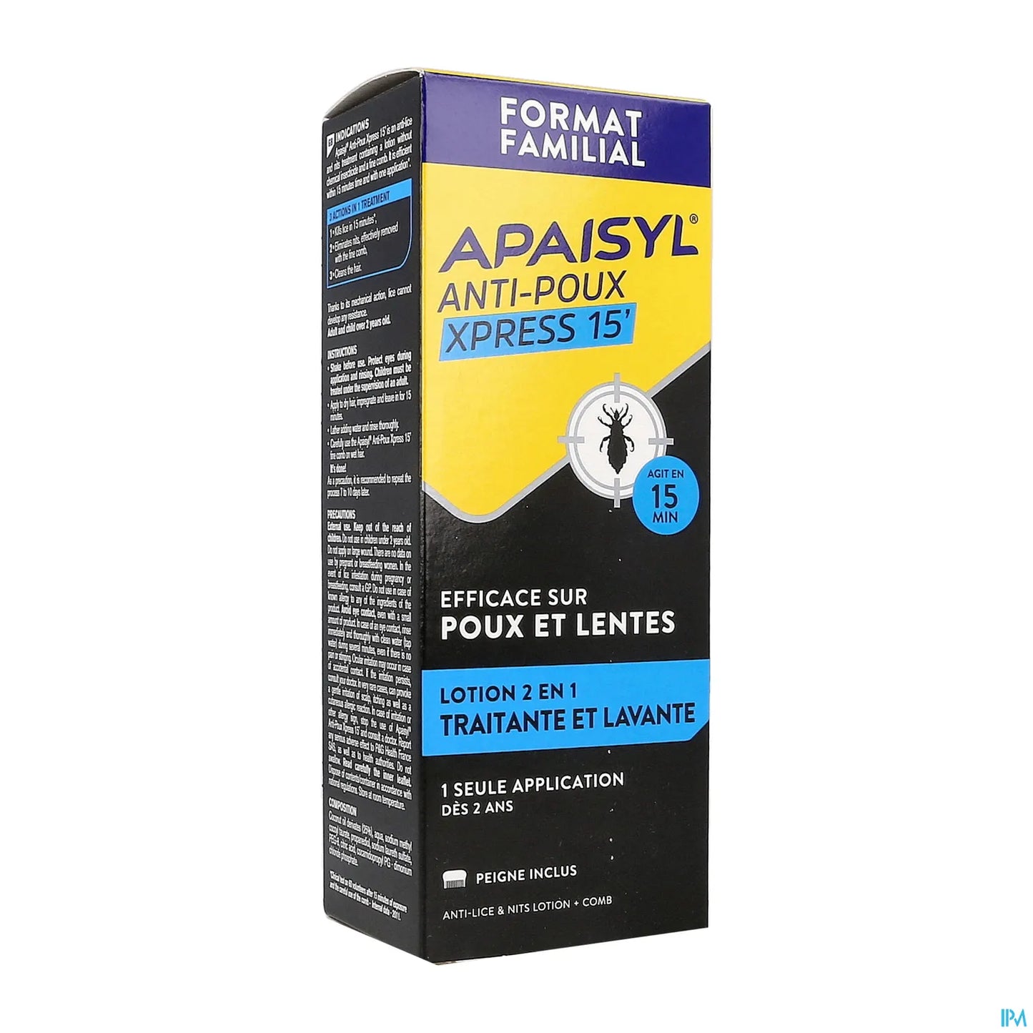 Anti-pidocchi Xpress 15 minuti 200 ml pettine