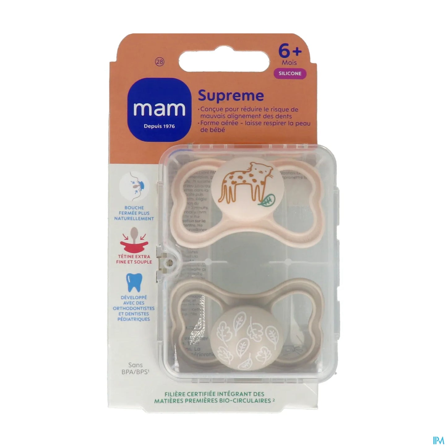 Sucette Suprême Silicone 6 Mois et Plus Lot de 2