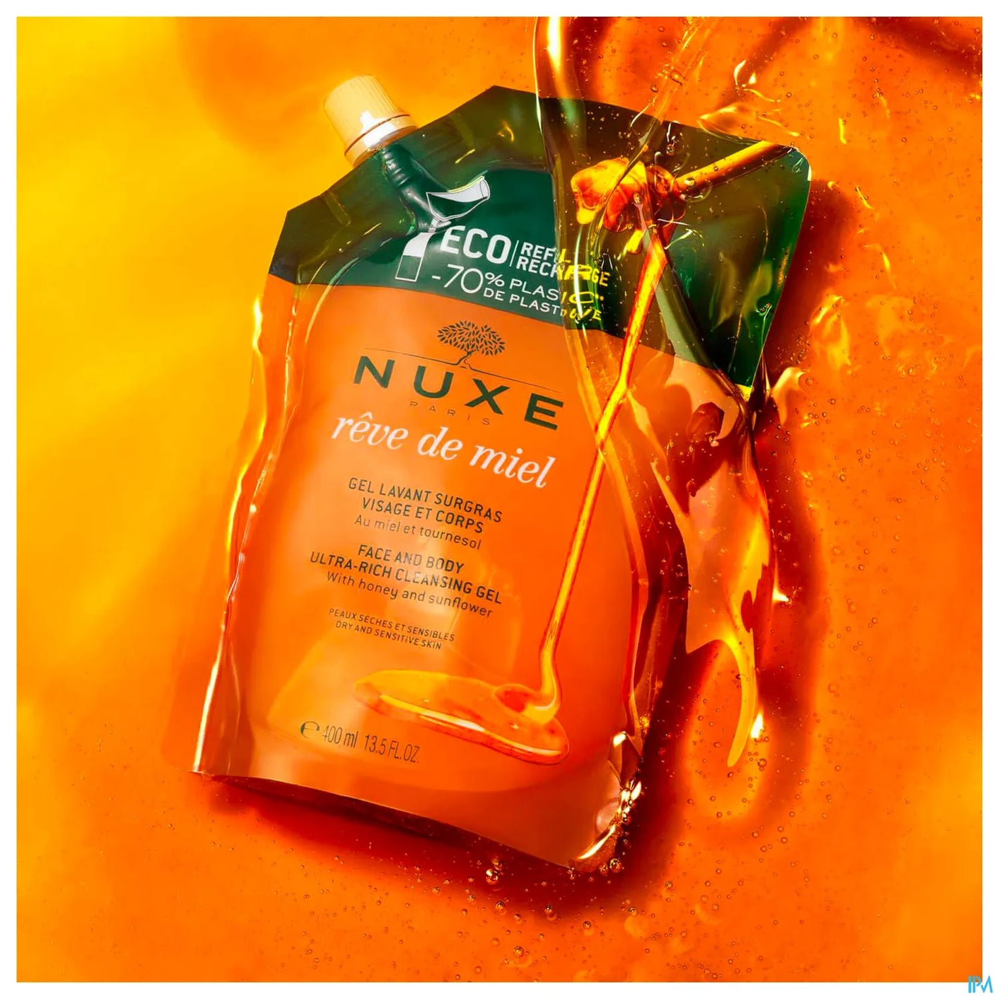 Rêve de Miel Gel Lavant Surgras Eco-Recharge 400 Ml