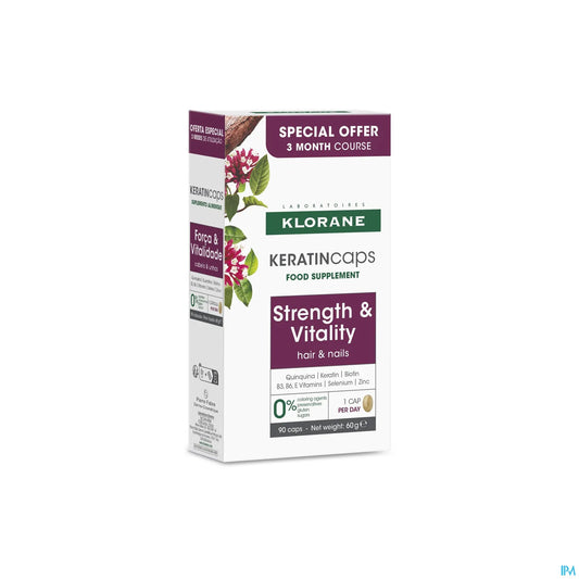 Keratincaps Complement Alimentaire Capsules Cheveux Ongles 90 Capsules