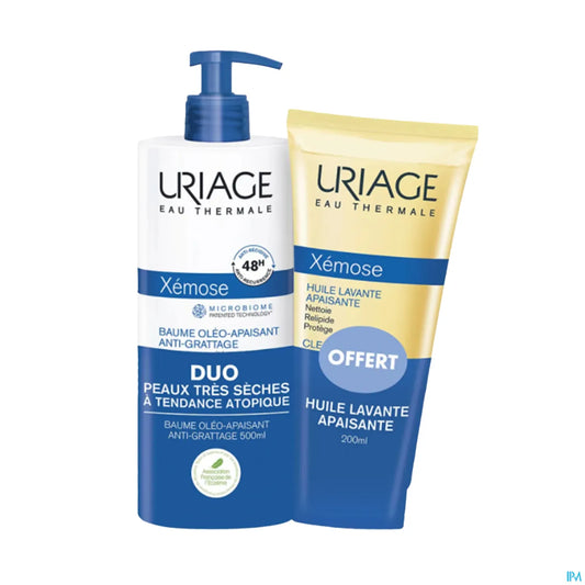 Xémose Baume Oléo Apaisant 500 ml et Huile Lavante 200 ml