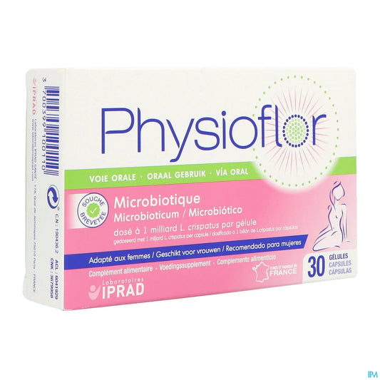 Physioflor Restore Intimate Flora Food Supplement 30 Capsules