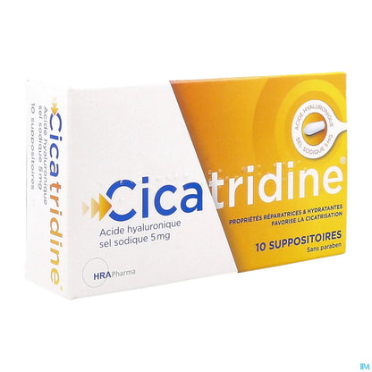 HRA Pharma Cicatridine 10 Suppositoires