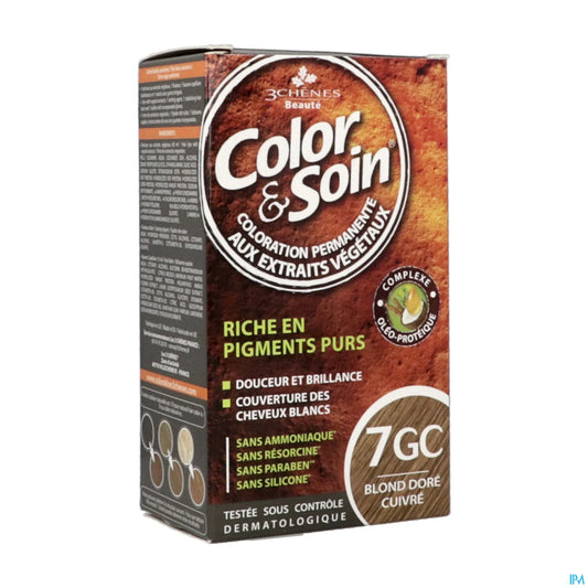 3 Chênes Color & Soin 7GC Blond Doré Cuivre 135 mL