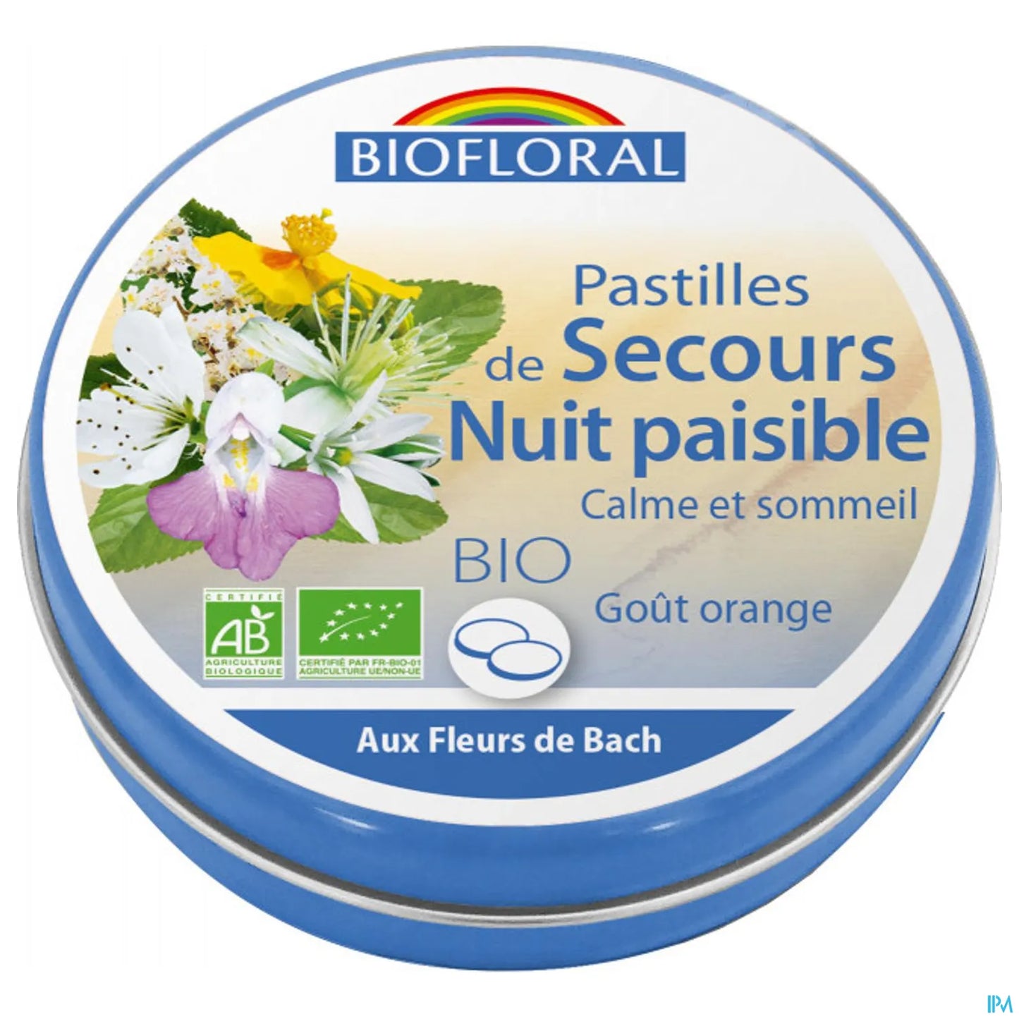 Pastilles de Secours Nuit Paisible Sans Alcool 50g