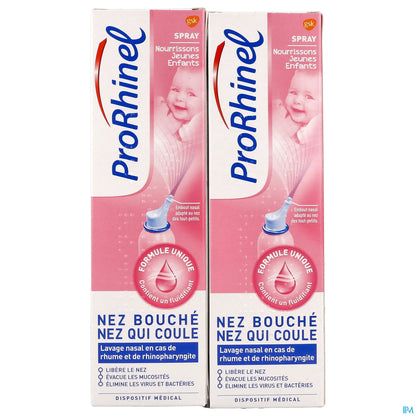 Spray Nasal Nourrissons Jeunes Enfants Lot de 2 x 100 ml