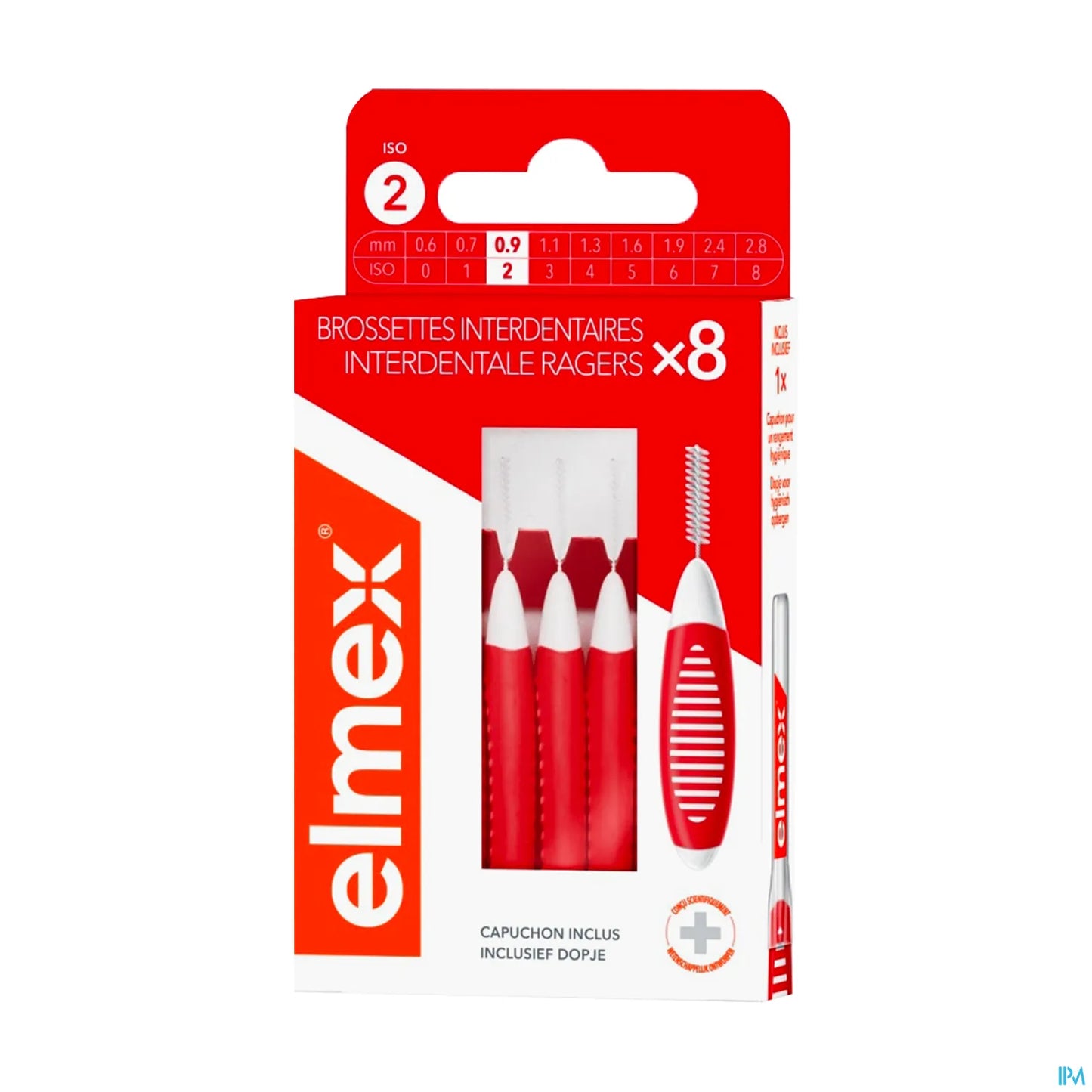 Brossette Interdentaire Taille 2 0.9mm Boite de 8