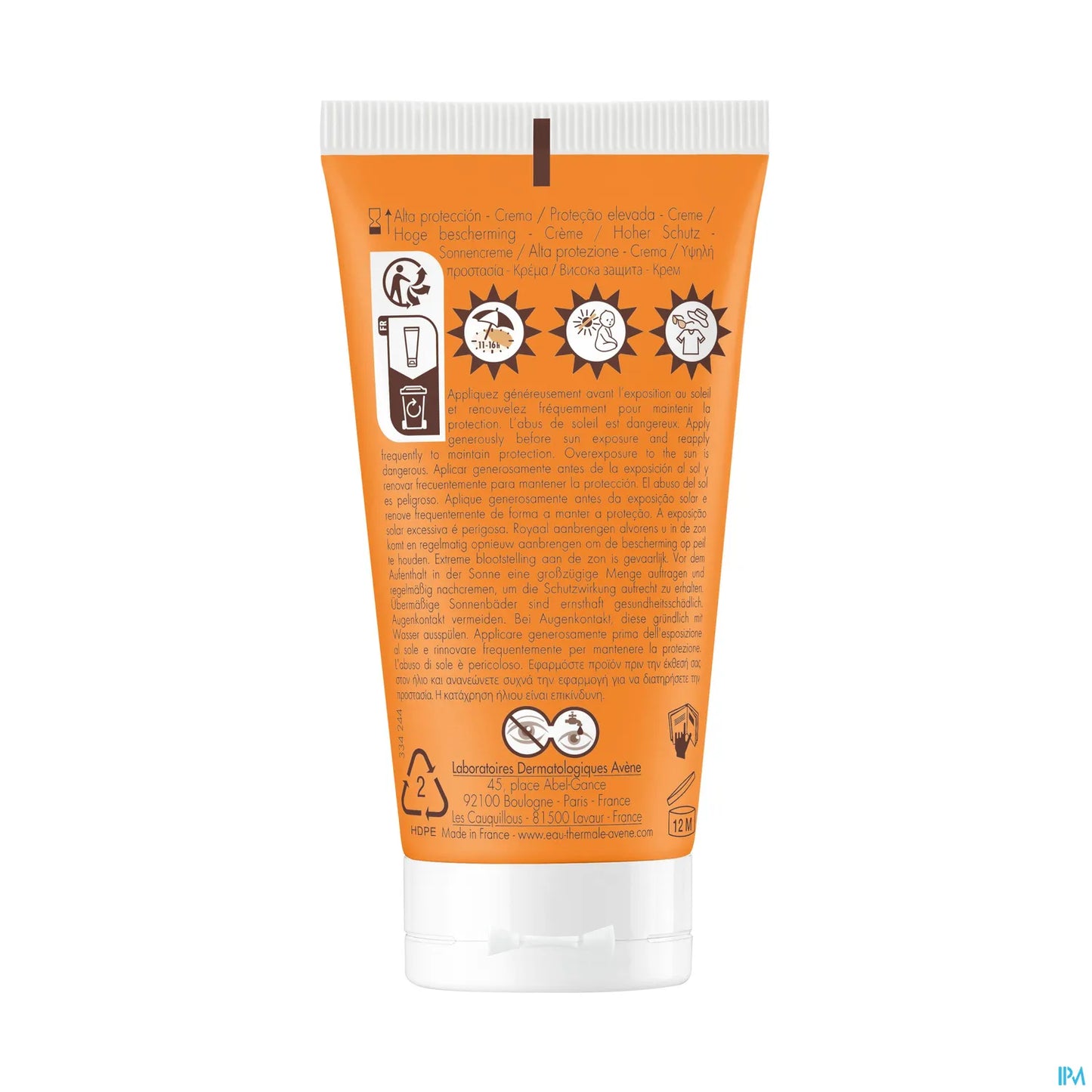 Solaire Peaux Sensibles Crème SPF 30 50ml