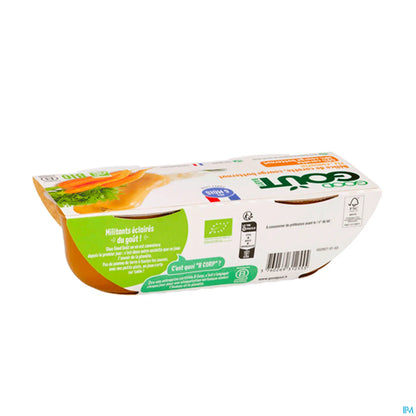 Purea di zucca e carota biologica 2x190g