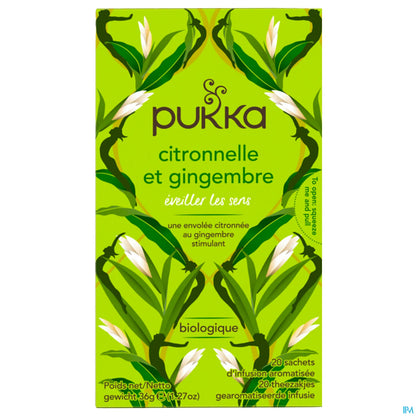 Infusion Citronnelle Et Gingembre 20 Sachets