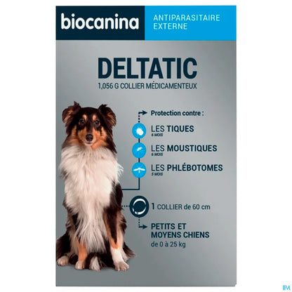 Collare antiparassitario Deltatic per cani di piccola e media taglia 60 cm