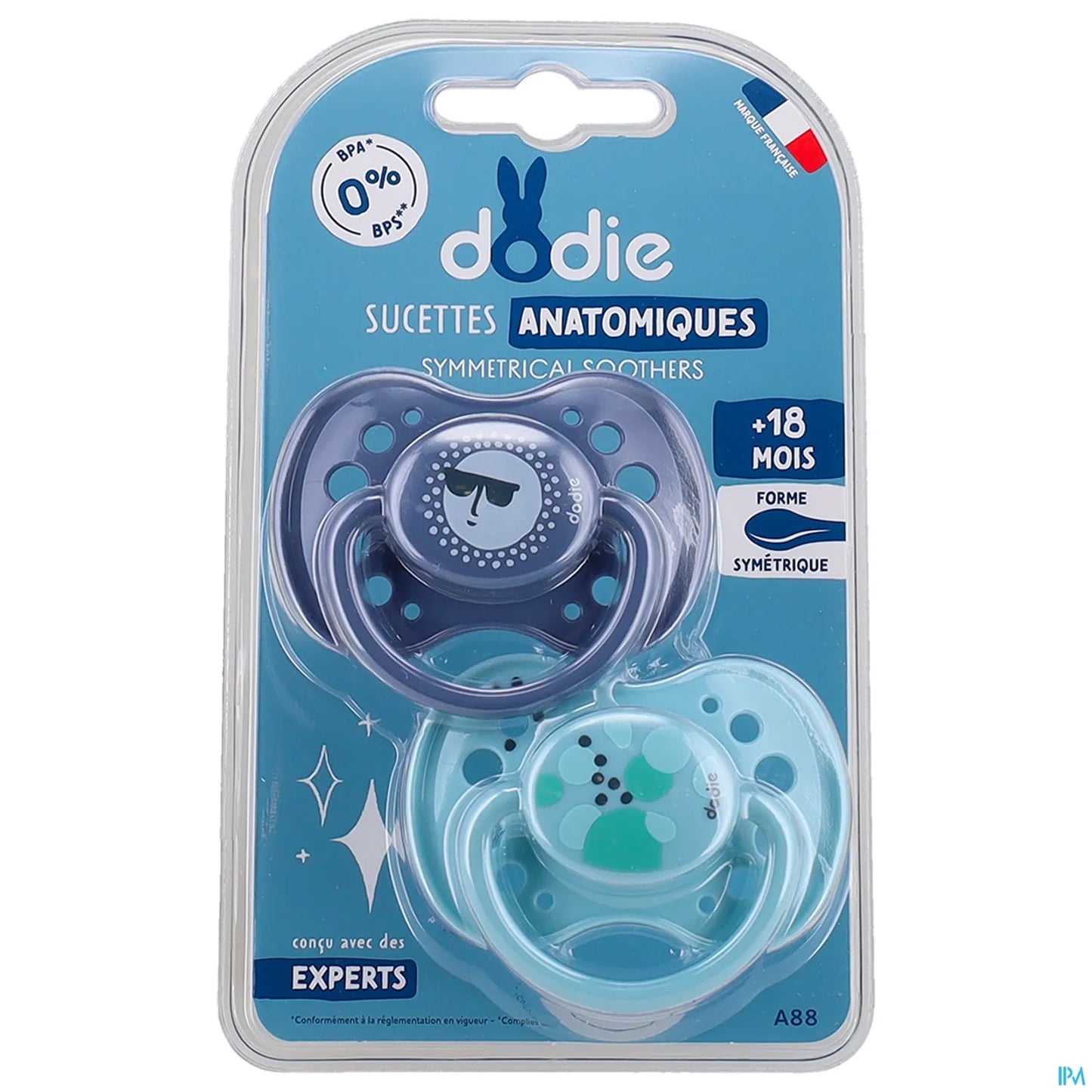 Sucette Anatomique Silicone +18 Mois Téterelle Nervurée Pack de 2