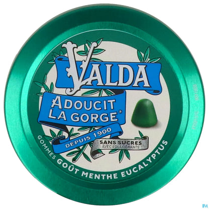 Valda Gommes Menthe Sans Sucre Boîte 50