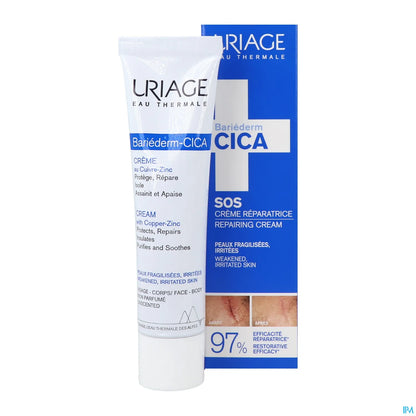 Bariederm Cica Crème Réparatrice au Cu Zn 40ml