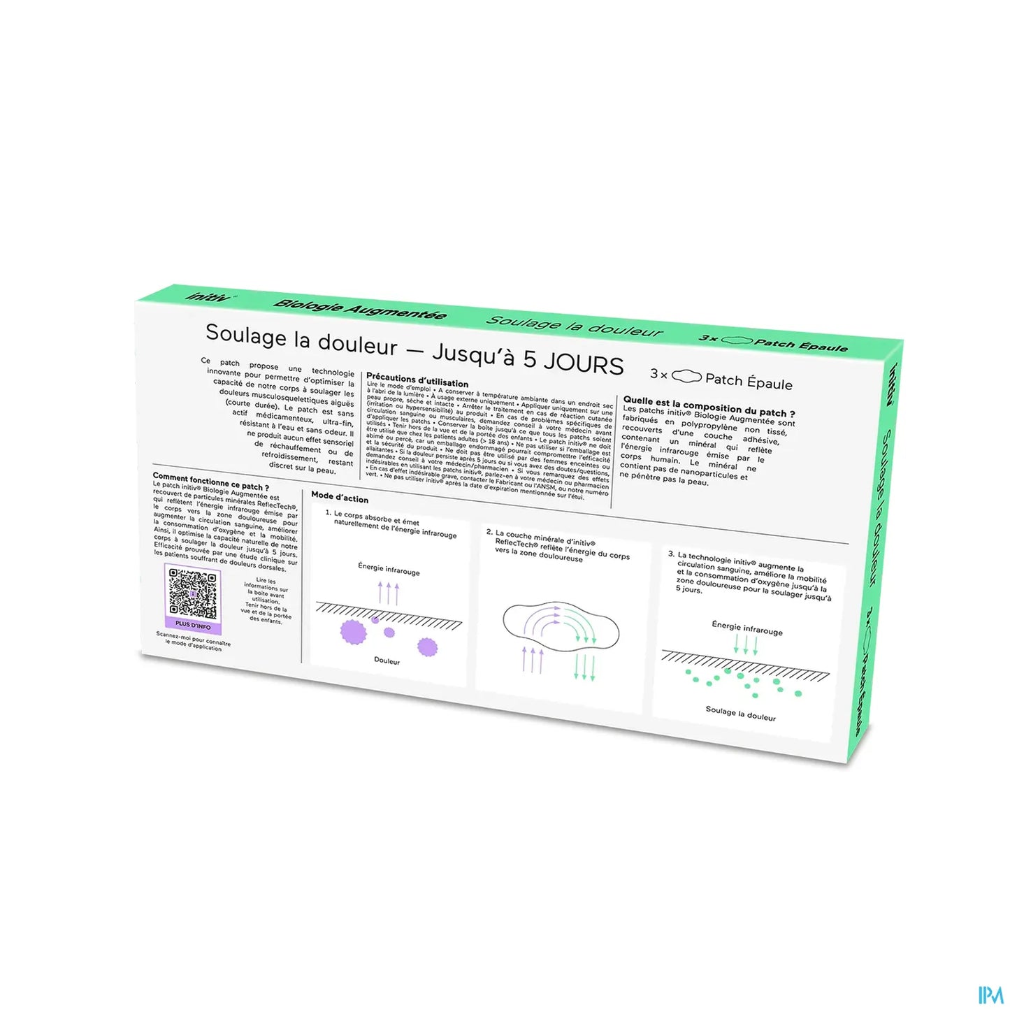Sanofi Initiv Patch Épaule Soulage La Douleur 3 Patchs