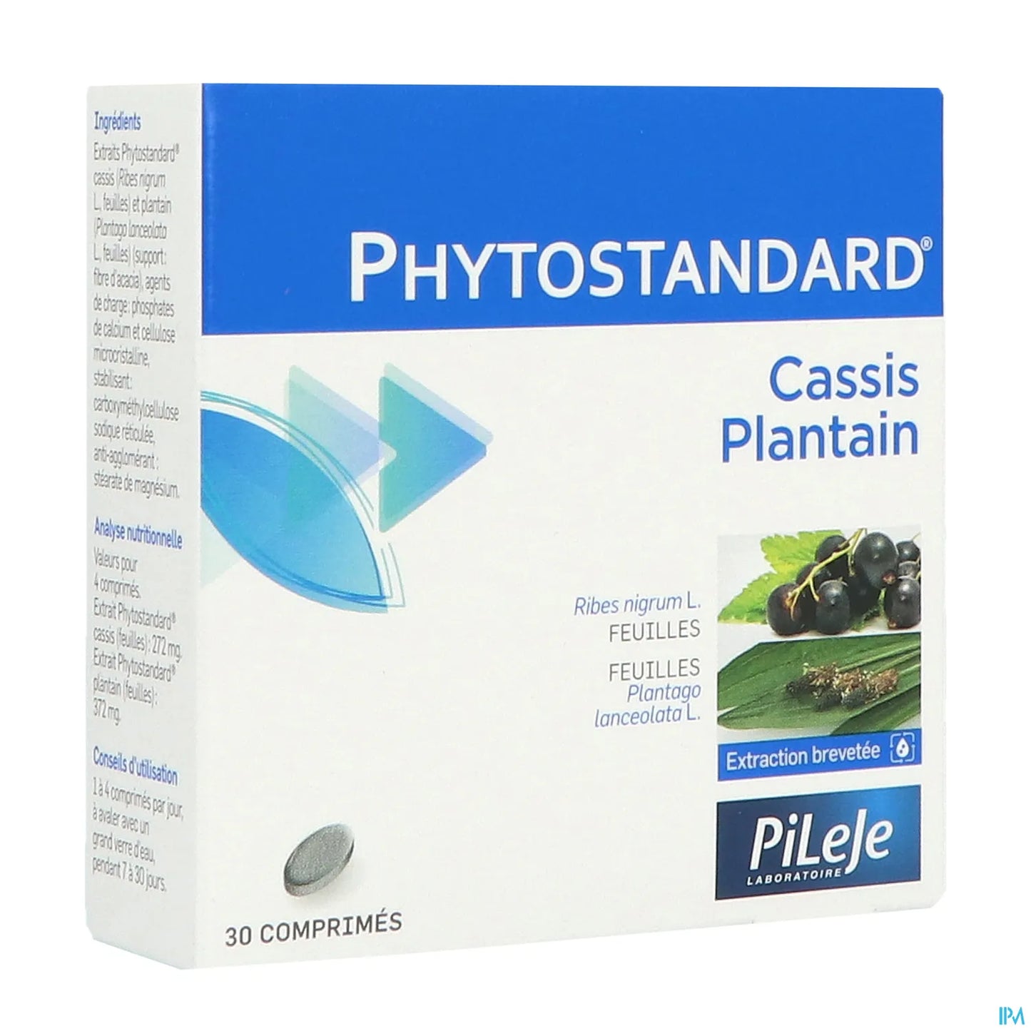 Phytostandard Cassis Plantain 30 Comprimés
