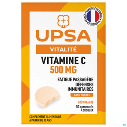 Vitalité Vitamine C 500mg Comprimés à Croquer 30 Unités