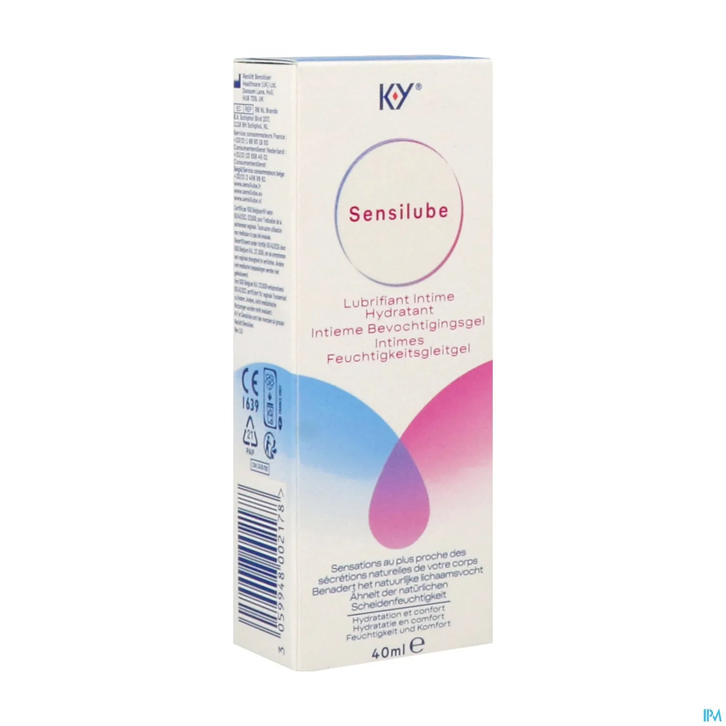 Durex Sensilube KY 40ml Fluide Lubrifiant Intime
