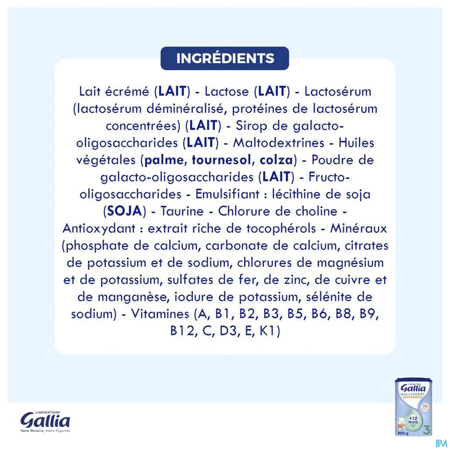 Galliagest 3 Growth Milk 800g