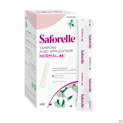 Normal Tampons x16 in Organic Cotton