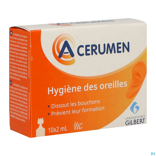 A-Cerumen Hygiène des Oreilles 10x2ml