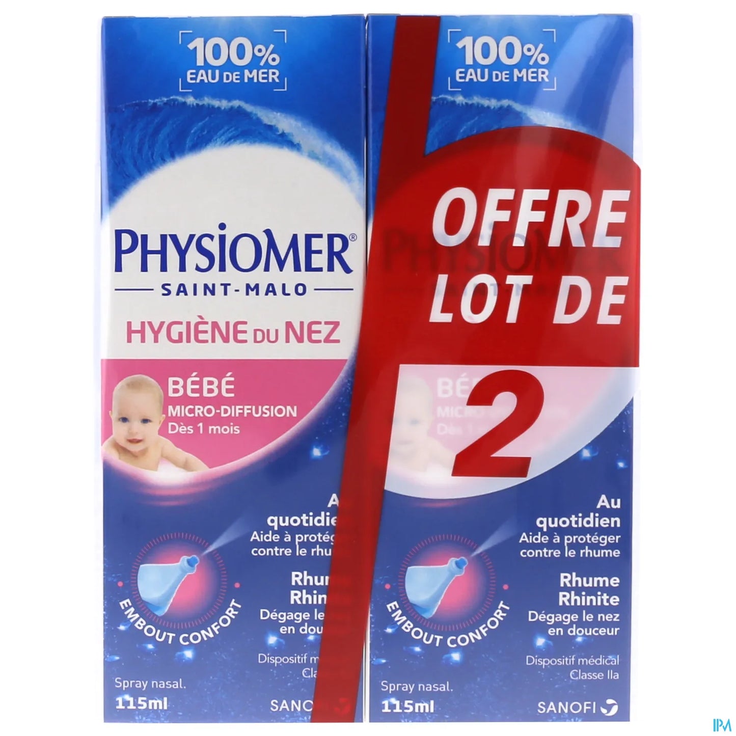 Bébé Hygiène du Nez Lot de 2 x 115ml