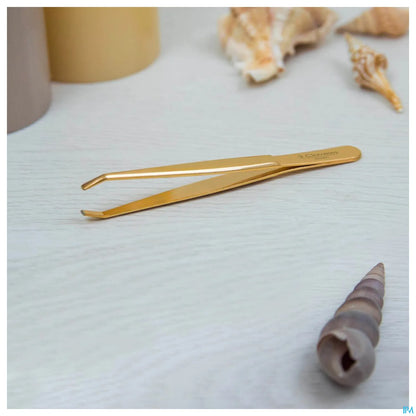 Pince à Épiler Crabe Dorée 9cm