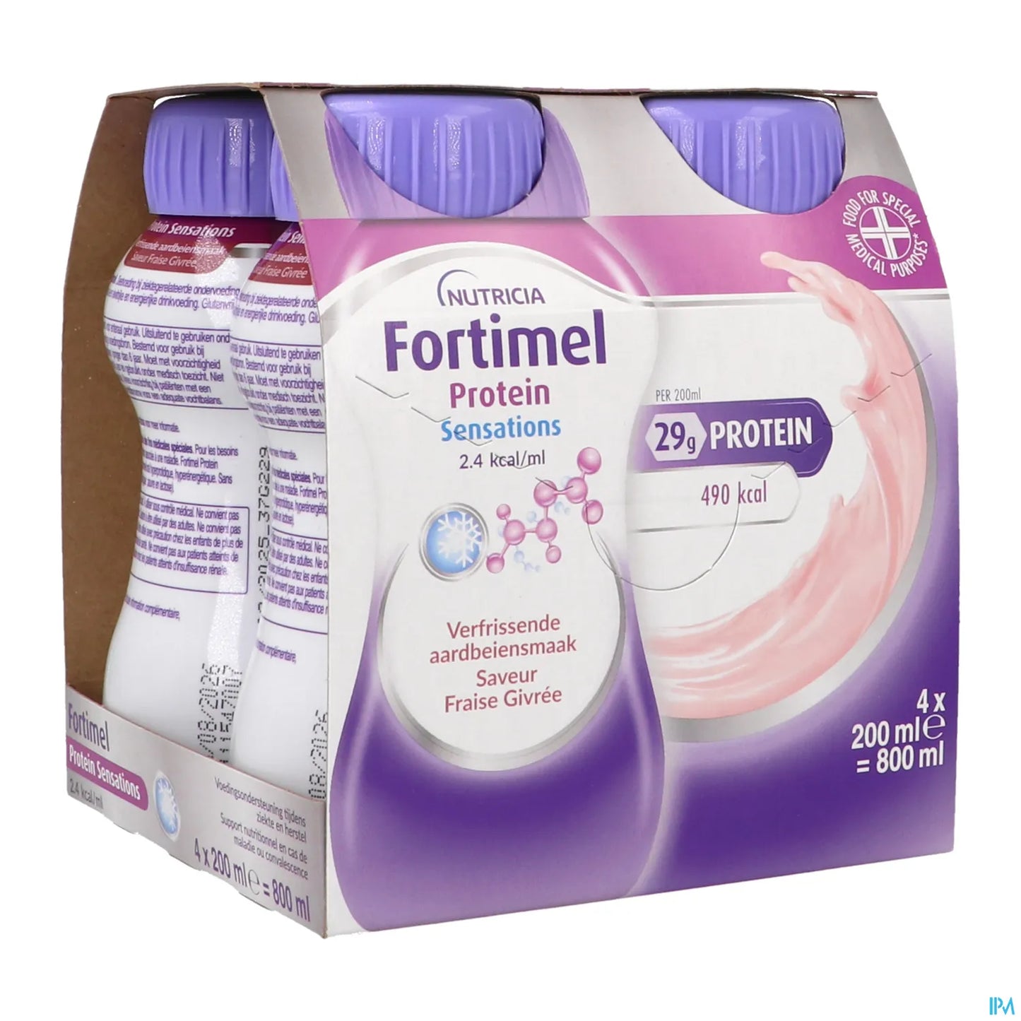 Fortimel Protein Sensation Fraise Givrée 200 mL x4