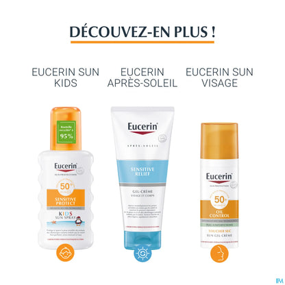 Eucerin Sun Sensitive Protect Gel Crème Toucher Sec SPF50+ 200 mL