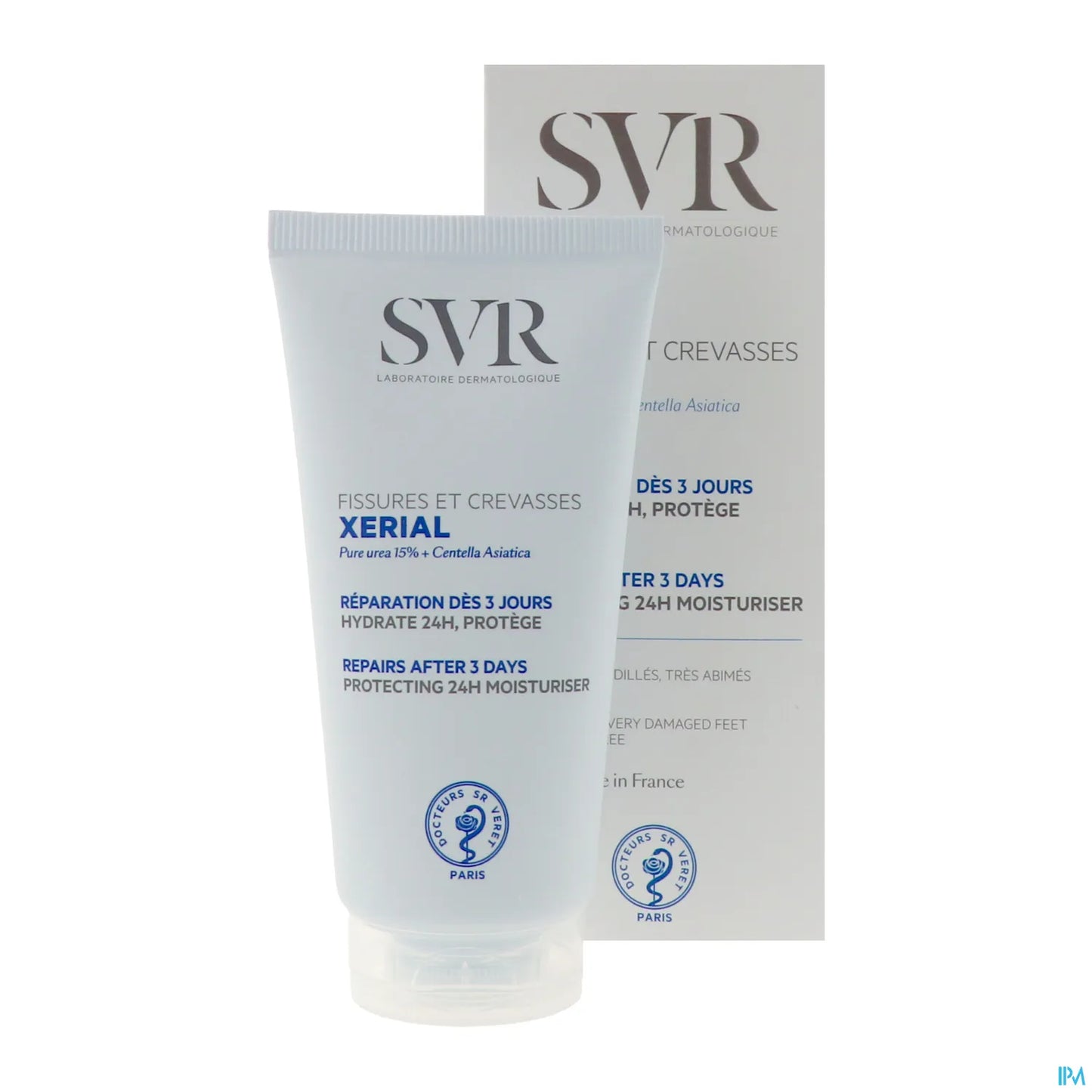 Xerial Fissures Crevasses Crème Protectrice Mains Pieds 50ml