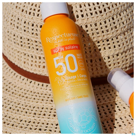 Spray Solaire Facteur de Protection Solaire 50 100 ml