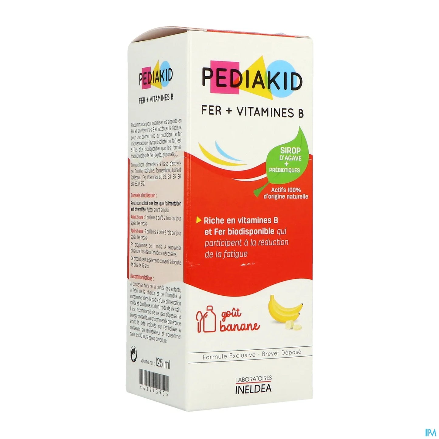 Ineldea Pediakid Fer Plus Vitamines B Sirop 125 ml