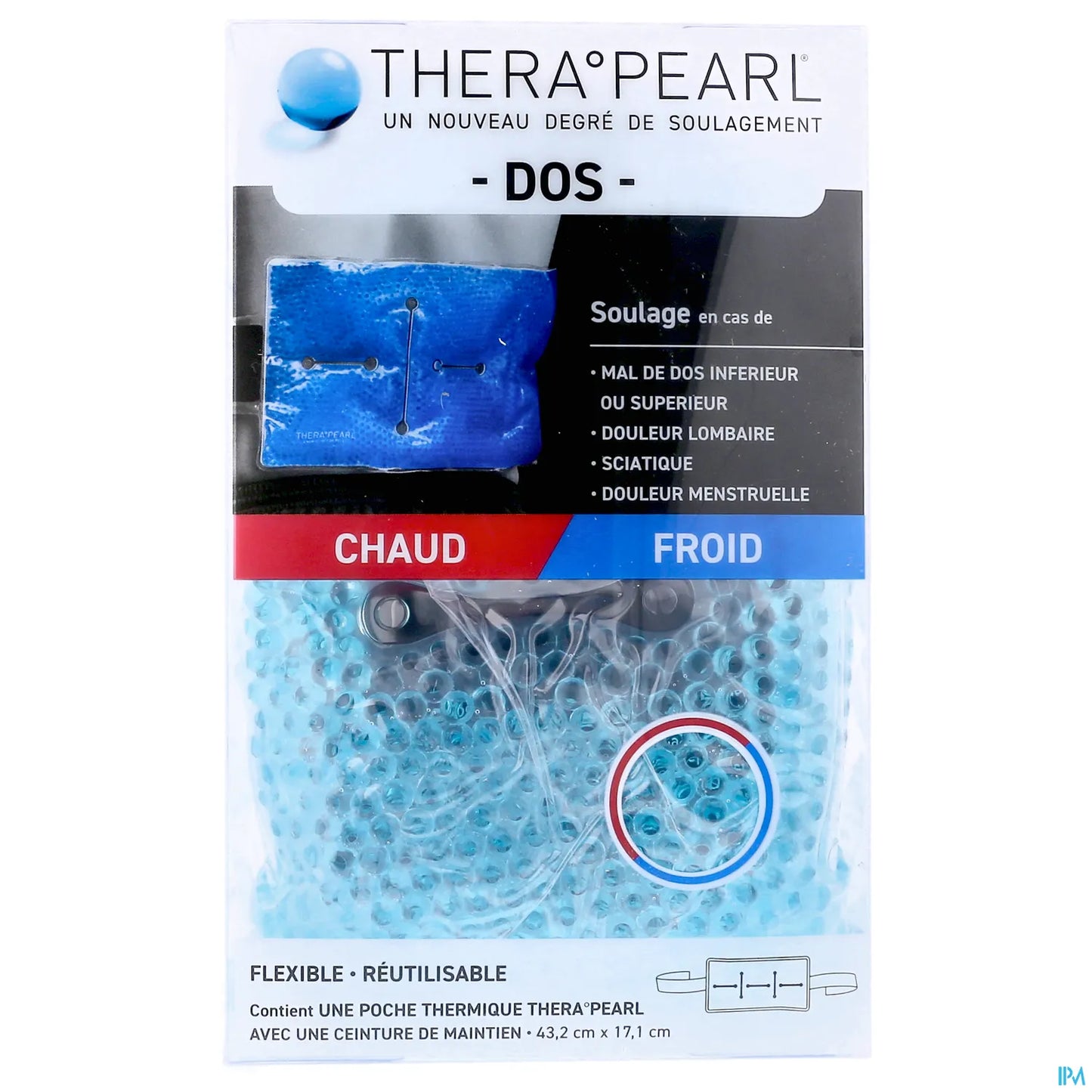 TheraPearl Compresse pour le Dos 43.2 cm x 17.1 cm