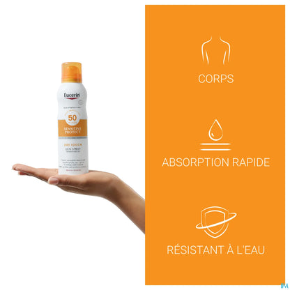 Eucerin Sun Brume Transparente Solaire Facteur de Protection 50 200 mL