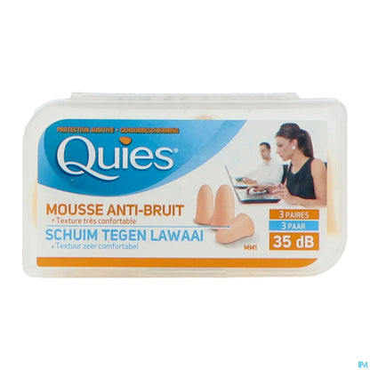 Protection Auditive en Mousse Confort Couleur Chair 3 Paires