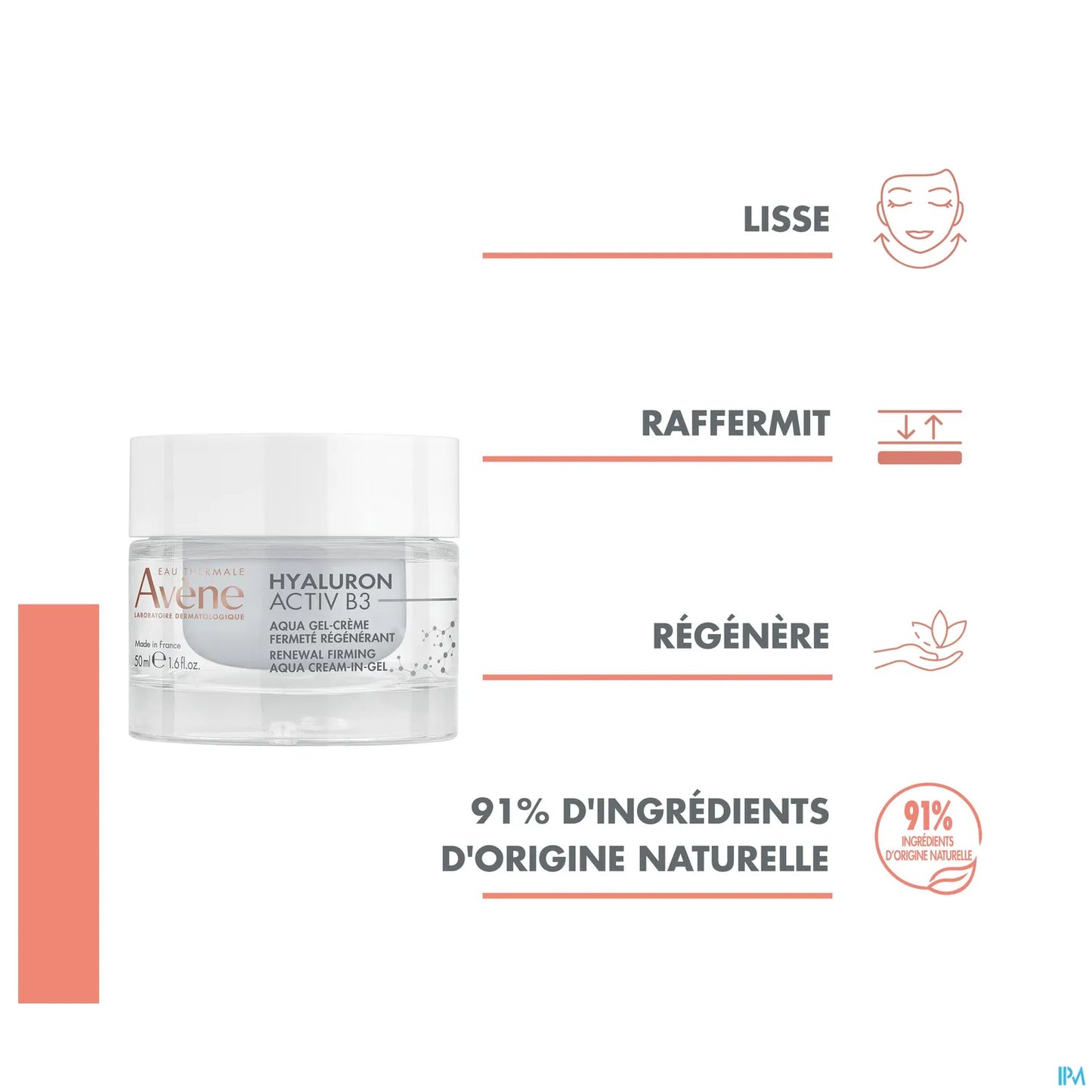 Hyaluron Activ B3 Gel Crème Aqua Régénération Cellulaire 50ml