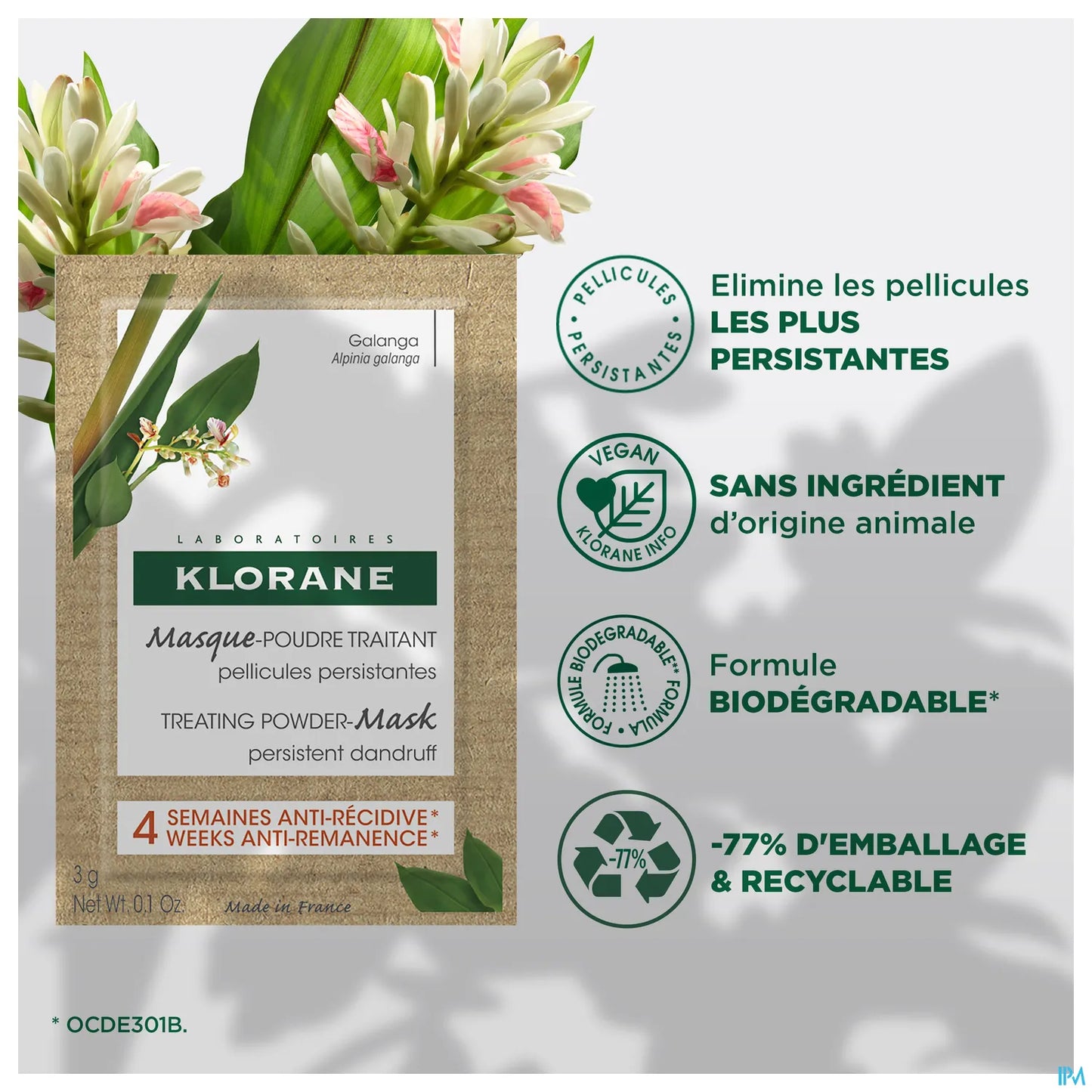 Masque Poudre Traitant Galanga 8 Sachets de 3 g