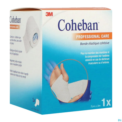 Coheban Bande Cohésive Blanche 3m x 7cm