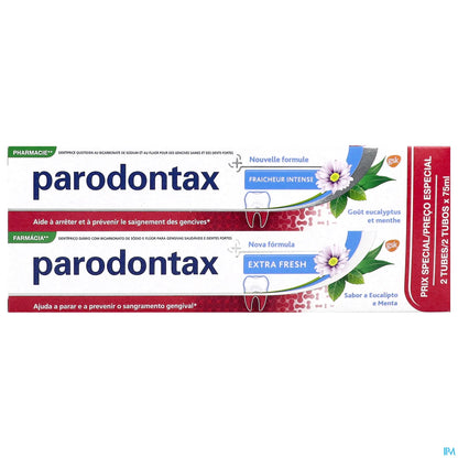 Fraîcheur Intense Dentifrice 2x75ml