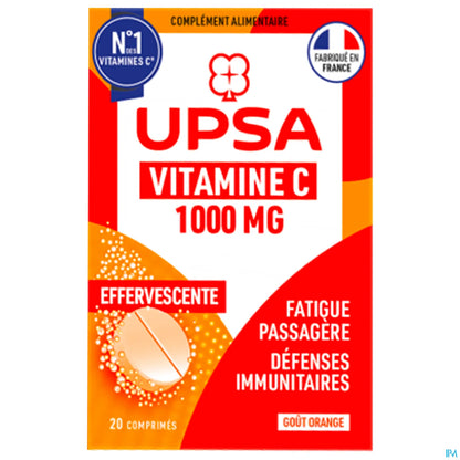 Vitamine C 1000mg Comprimés Effervescents 20 Unités